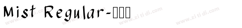 Mist Regular字体转换